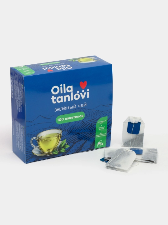 Oila tanlovi yashil choyi, 100 ta paketcha