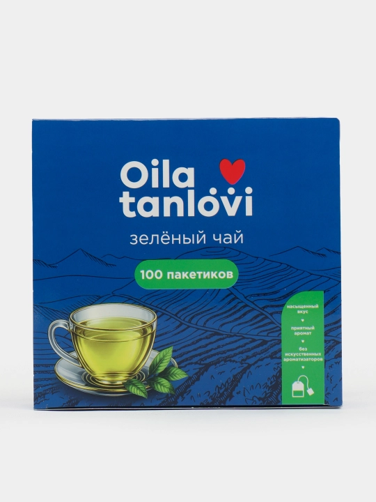 Oila tanlovi yashil choyi, 100 ta paketcha