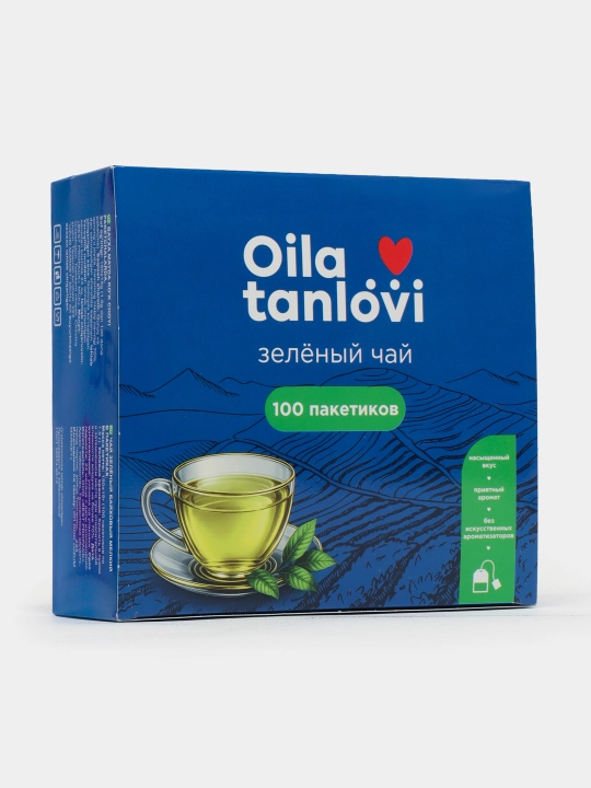 Oila tanlovi yashil choyi, 100 ta paketcha