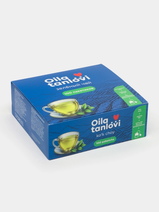 Oila tanlovi yashil choyi, 100 ta paketcha