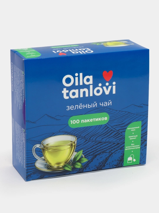 Oila tanlovi yashil choyi, 100 ta paketcha
