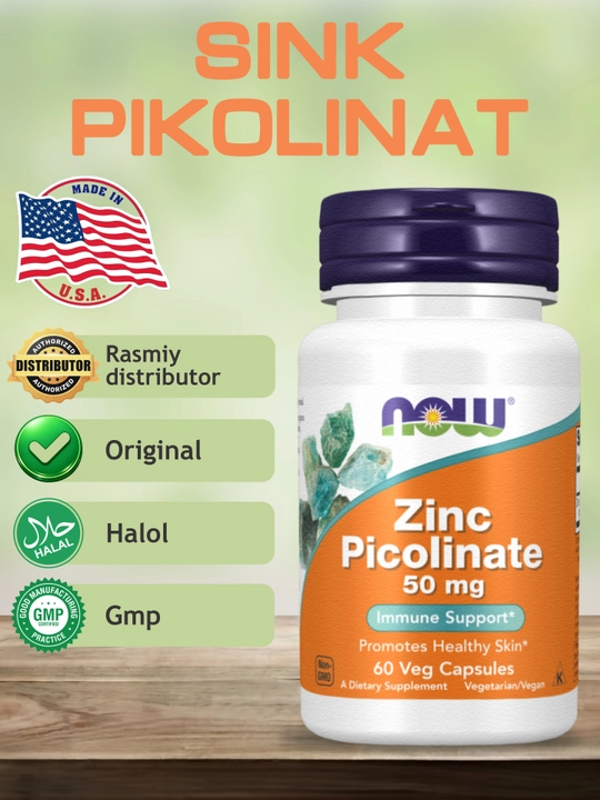 NOW Supplements, sink 50 mg, halol