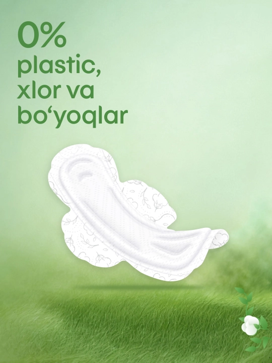 Gigiyenik Prokladkalar Kotex Natural Normal, 8 dona