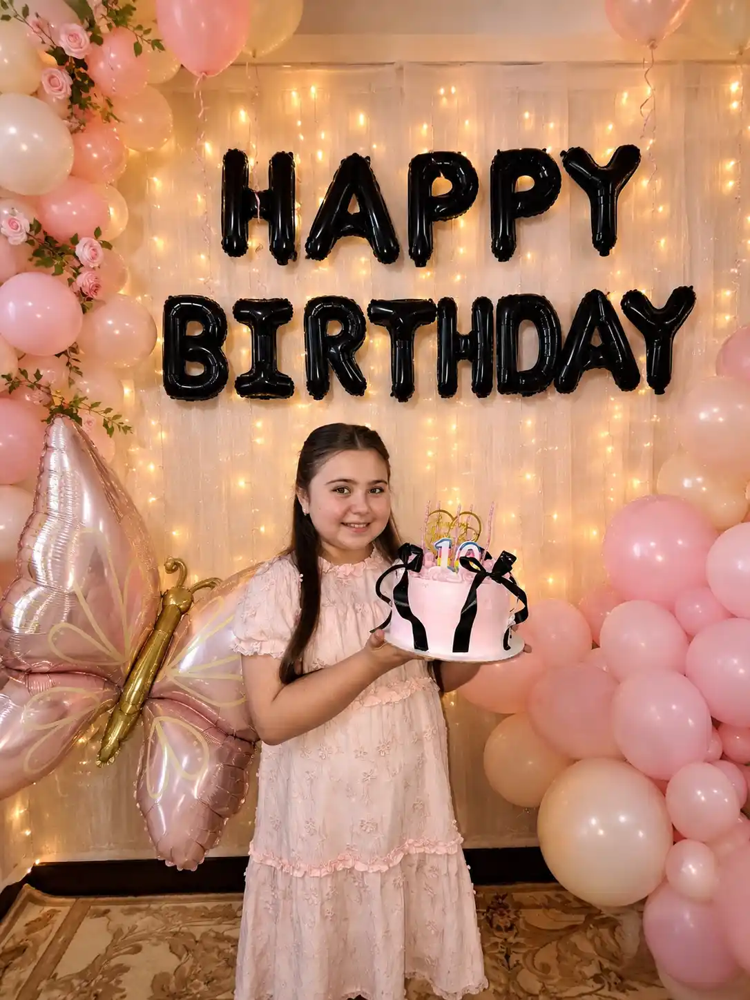 Надпись из шаров "HAPPY BIRTHDAY" –для оформления дня рождения