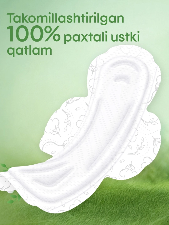 Gigiyenik prokladkalar Kotex Natural Tungi, 6 dona