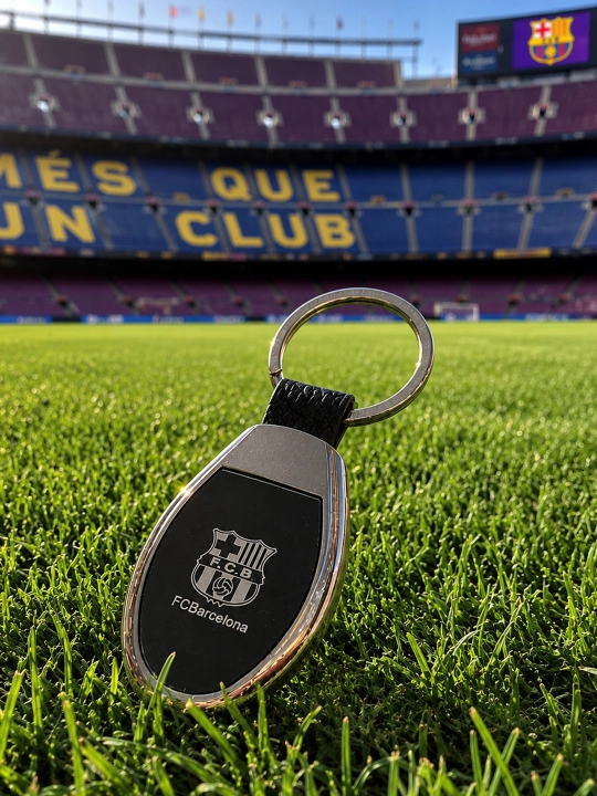 Barcelona logotipi tushirilgan brelok – haqiqiy muxlislar uchun - 