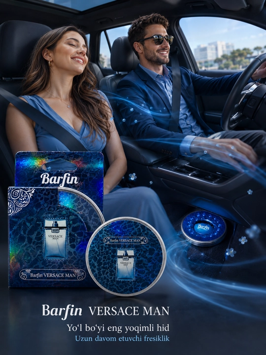 Avtomobil uchun premium xushbo'y hid Barfin VERSACE MAN, 42 g