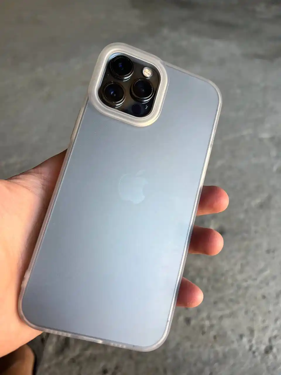 Матовый прозрачный чехол на iPhone X, 11, 12, 13, 14, 15, 16, 17 Pro, Pro Max