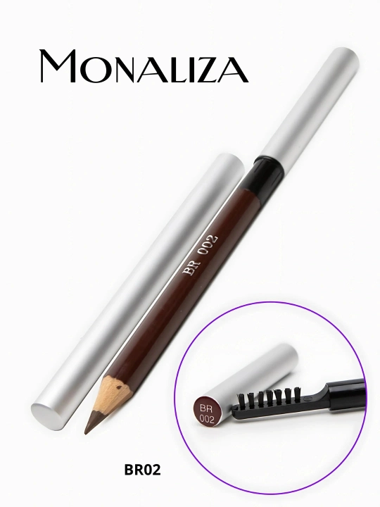 Карандаш для бровей с кистью Monaliza Eyebrow Pencil & Brush