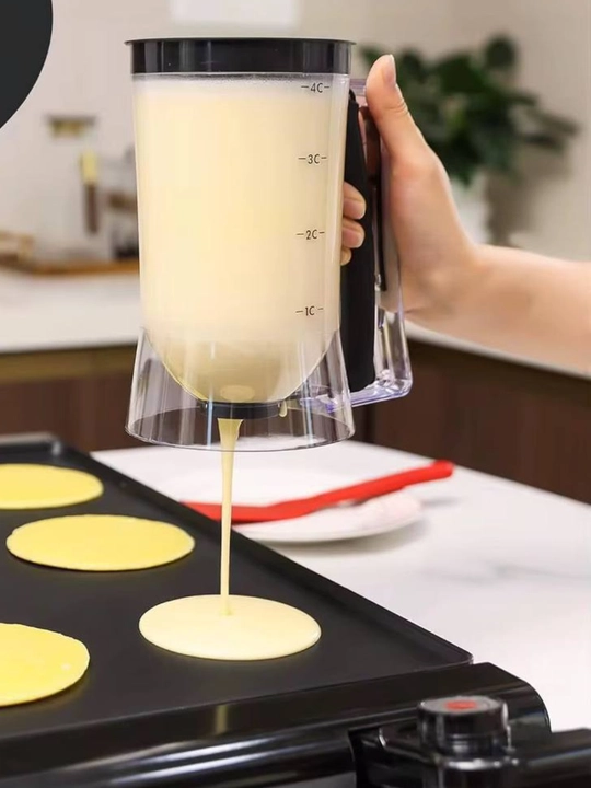 Xamir uchun dozator 900 ml - pankeyk, kapkeyk va quymoqlar uchun o'lchovli idish - 