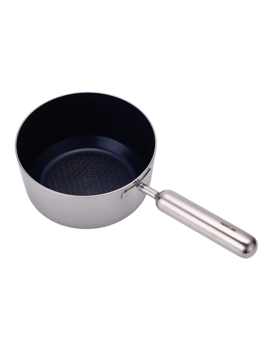 NEOFLAM EDGE 1,7 litrli, zanglamaydigan po‘latdan yasalgan, shisha qopqoqli, induksion manqal