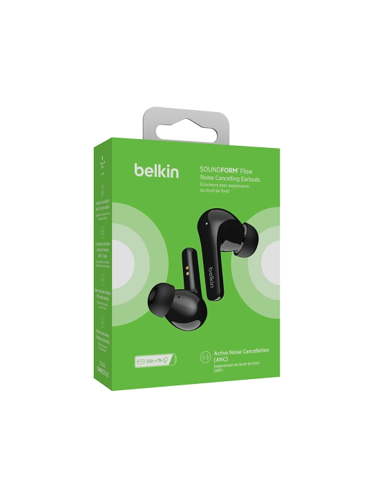 Беспроводные наушники Belkin SoundForm Flow TWS, с шумоподавлением ANC