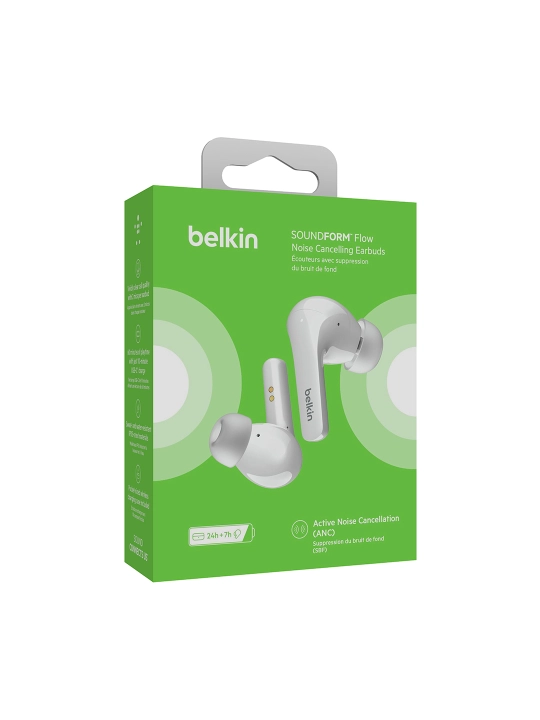 Беспроводные наушники Belkin SoundForm Flow TWS, с шумоподавлением ANC