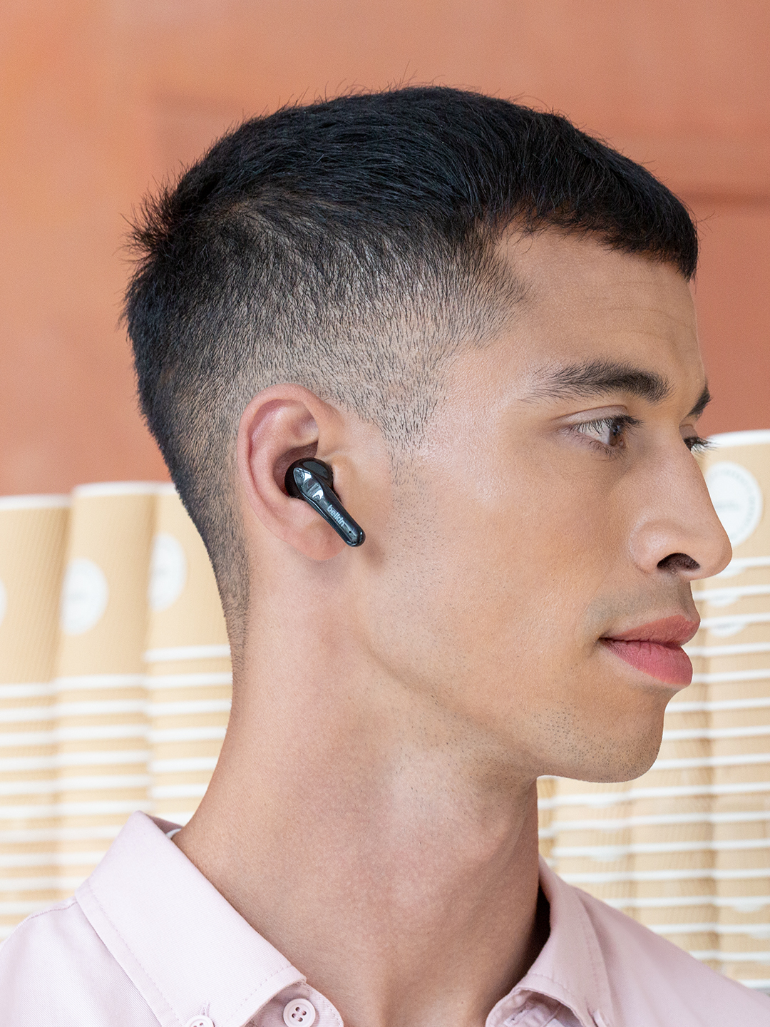 Simsiz quloqchinlar Belkin Soundform Move / Move Plus TWS, qora