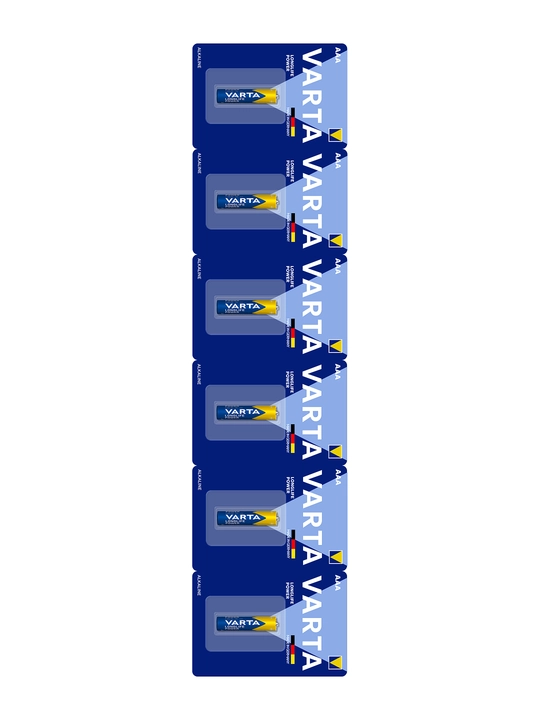 VARTA Alkaline batareyalari, AAA/AA, 1.5 V, uziladigan blister, 12 dona - 