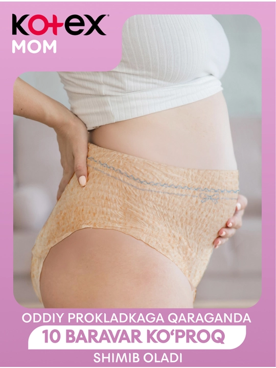 Kotex tug'ruqdan keyingi bir martalik onalar uchun trusiklari,  L/XL