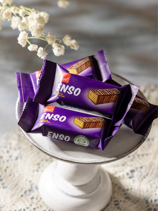 Klassik ENSO shokolad bilan qoplangan vaflili konfetlari, qutida 3 kg (~213 dona) (RK-140)