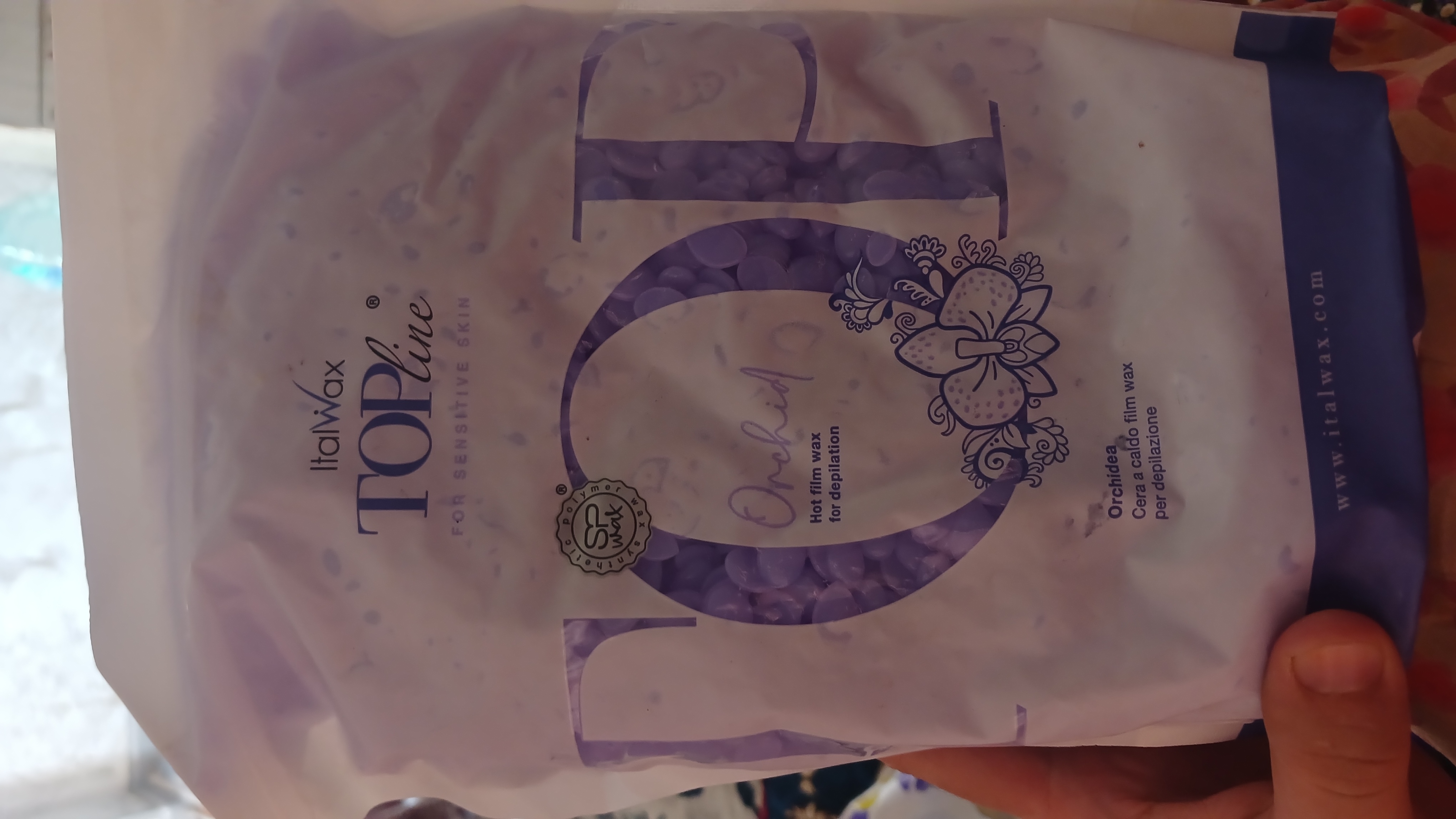 Воск для депиляции ITALWAX Top Line Orchid, в гранулах полимерный, 750 г