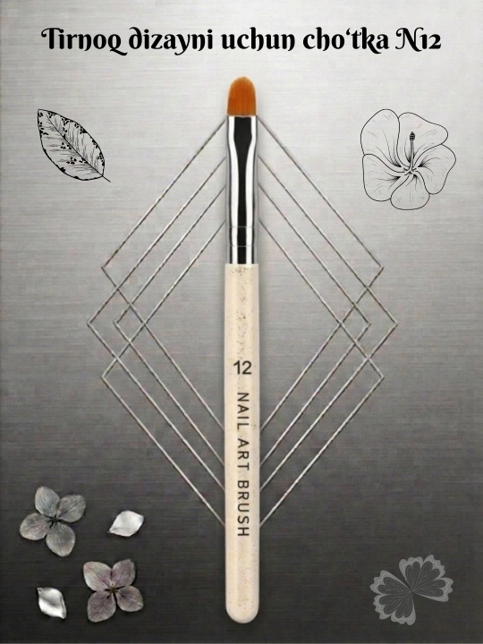 Профессиональная кисть XL для геля и наращивания Modeling Brush —  7х10 мм, №12 - 