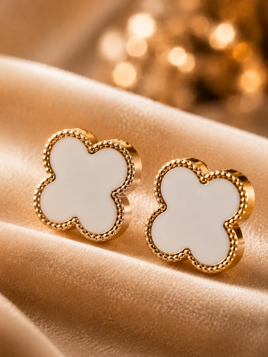 Серьги для девочек, Van Cleef, набор 8 пар, разноцветные серьги