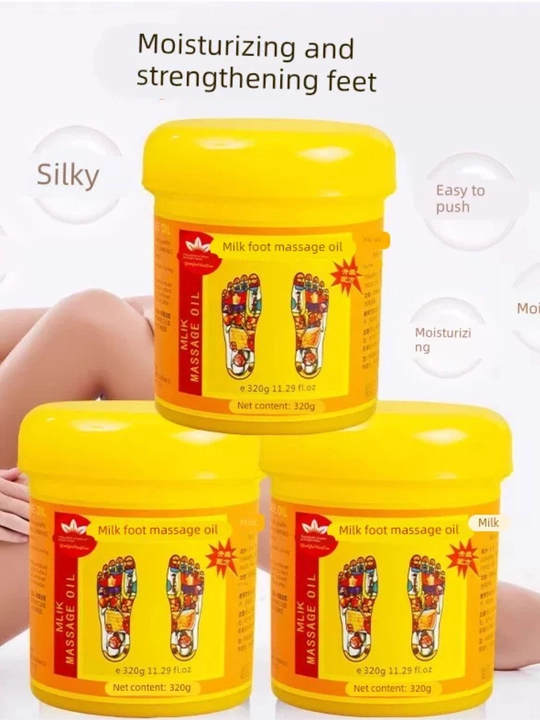 Zanjabilli oyoq kafti va tovonlar uchun massaj kremi, teri quruqligiga qarshi, 320 g
