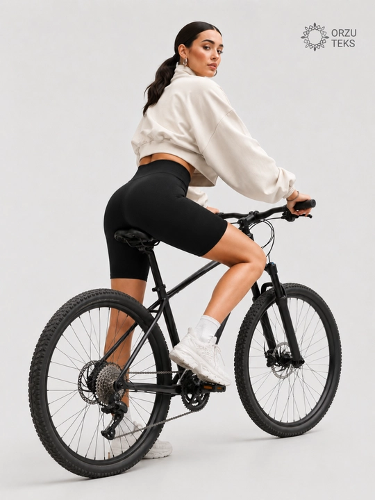 Ayollar velosipedi, ayollar sport shortigi, ORZU-TEKS fitnes shortigi