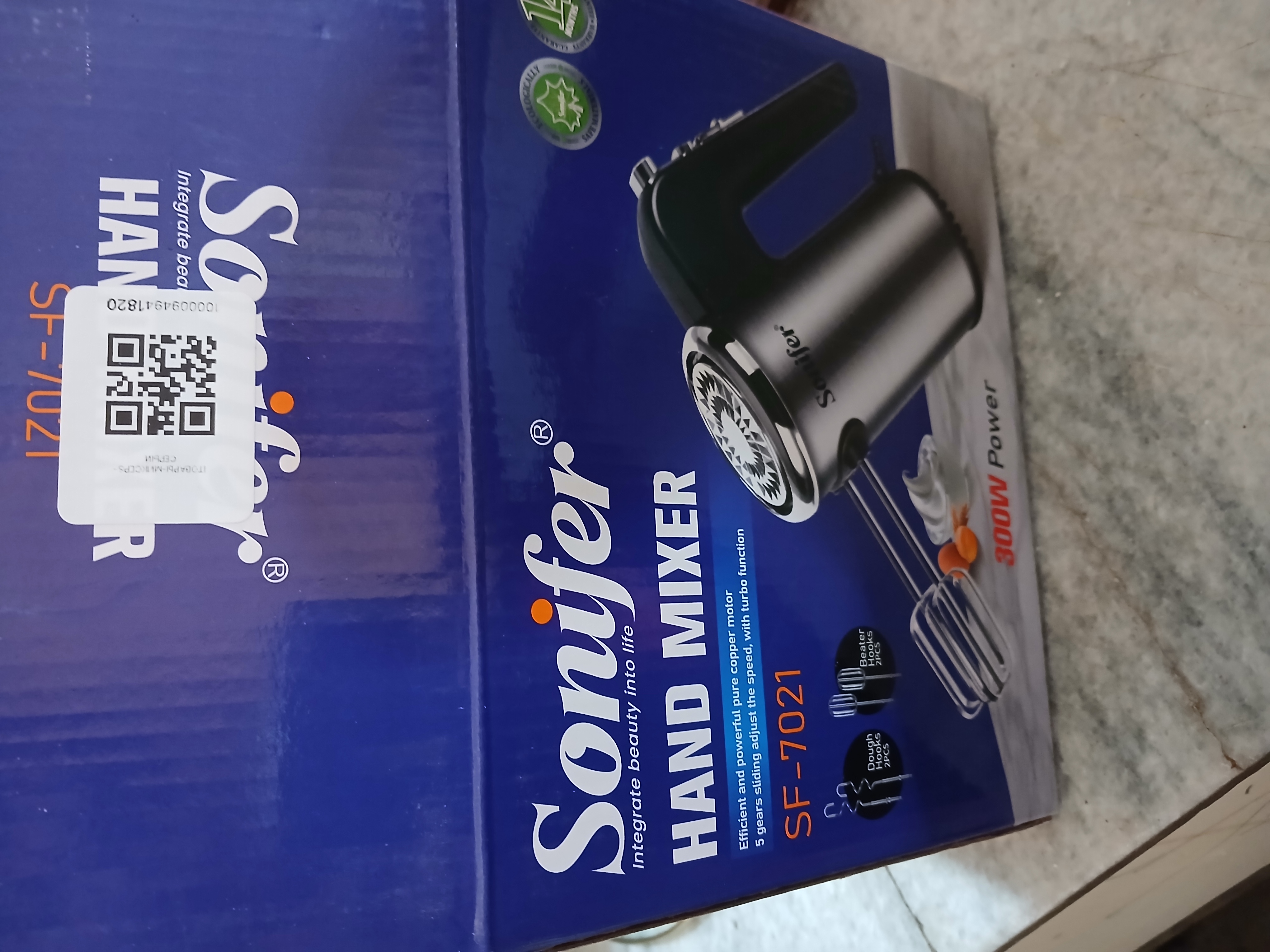 Sonifer qo‘lda boshqariladigan kuchli mikser - 300-500Vt, turborejim, 2-3 ta nasadka
