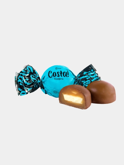 Конфеты глазированные COSTA с тоффи и кокосом, упаковка 500 г