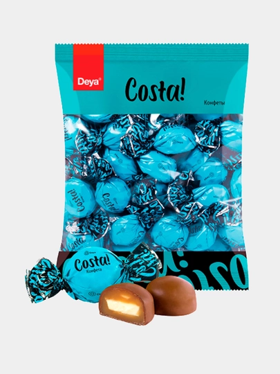 Toffi va kokosli COSTA shokolad bilan qoplangan konfetlari, 500 g - 