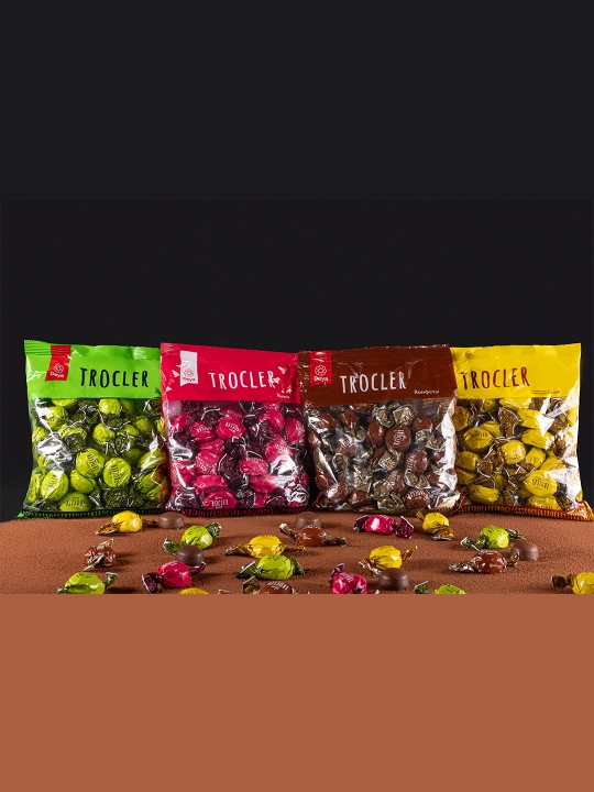 Klassik TROCLER shokolad bilan qoplangan konfetlari, 500 g