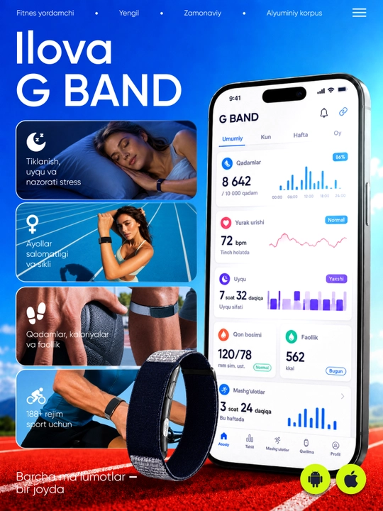 Valdus Vitro ECG, умный фитнес браслет, фитнес трекер, аналог whoop и мониторинг здоровья