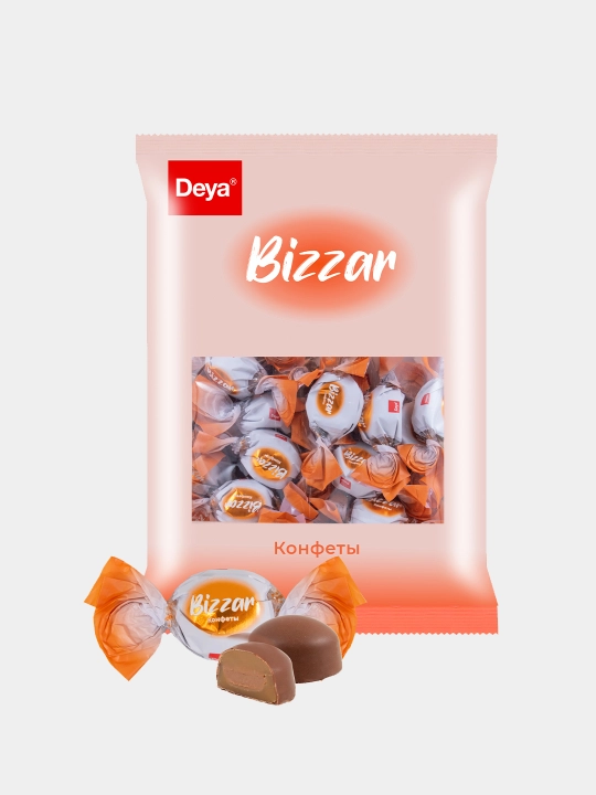 Конфеты глазированные BIZZAR со сгущенным молоком, упаковка 500 г