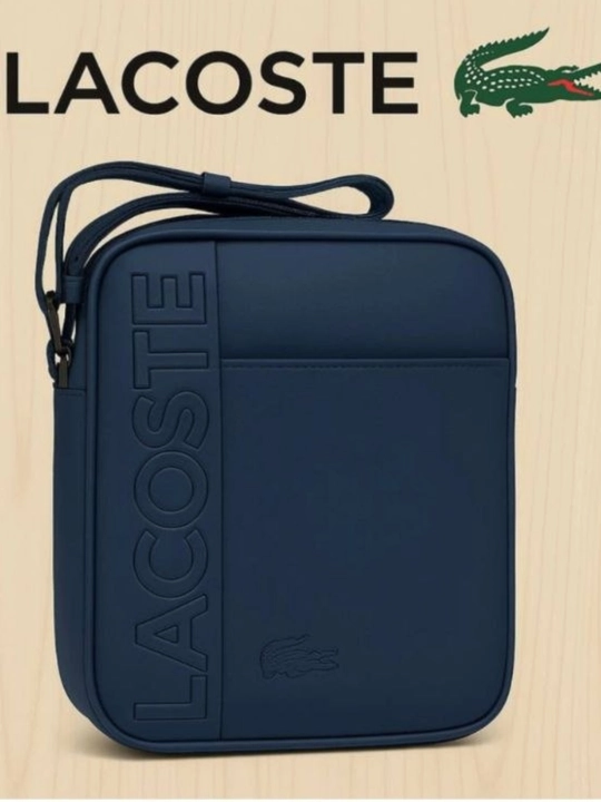 Мужская сумка Lacoste, удобная для ношения на работе и учебе, с широкими внутренними
