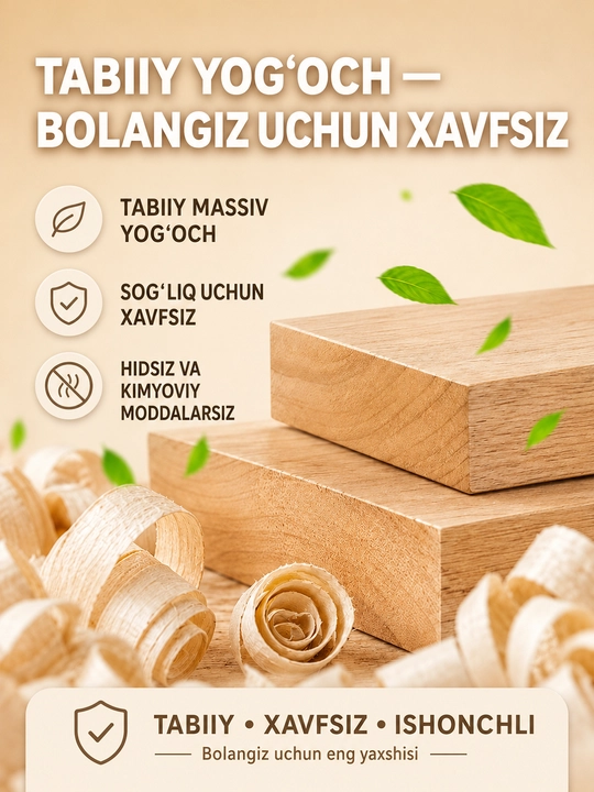 Детская кроватка 2в1 с колыбелью 120×60 см, деревянная, с матрасом и подушкой