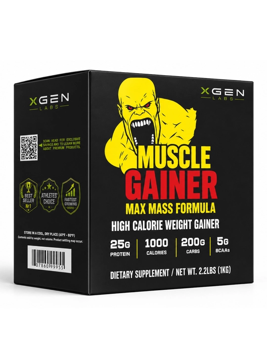 Гейнер MUSCLE GAINER для наборы мышечной массы , 1-3-7 кг