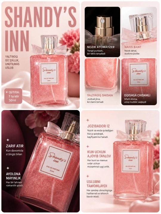 Женская парфюмерная вода Shandy's Inn, Eau de Parfume, 50 мл - 
