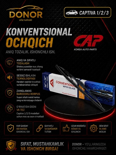 Комплект стеклоочистителей CAP