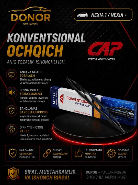 Комплект стеклоочистителей CAP