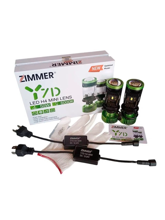 Avtomobil uchun linzali LED lampalar, 6000K, oq yorug‘lik