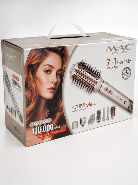 Mac Styler 7 ta 1 da Mac 7/1 MC-6770 avtomatik soch olish to‘plami