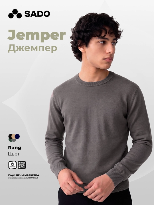 Erkaklar uchun klassik jemper SADO, jemperlar erkaklar, jemfer - 