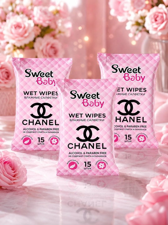 Sweet Baby nam salfetkalari, 15 dona 3/5, namlovchi