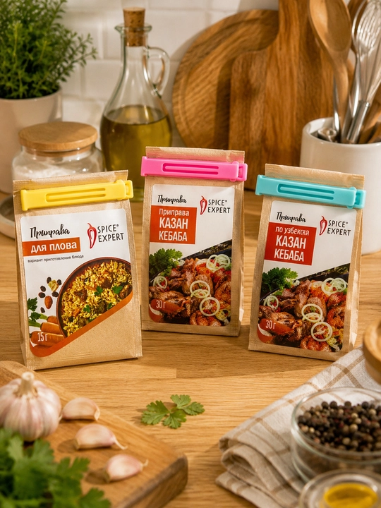 Зажимы для пакетов, 4 шт – клипсы, закрывашки для хранения продуктов, прищепки