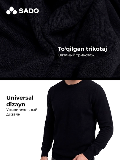 Erkaklar uchun klassik jemper SADO, jemperlar erkaklar, jemfer