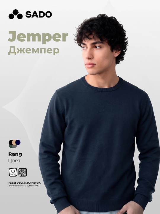 Erkaklar uchun klassik jemper SADO, jemperlar erkaklar, jemfer - 
