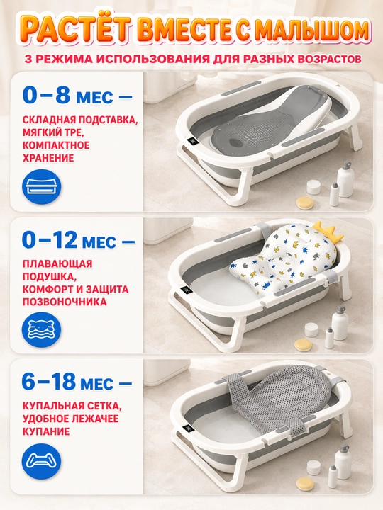 10 ta 1 da cho'milish va parvarishlash to'plami: vanna, tualet, aksessuarlar