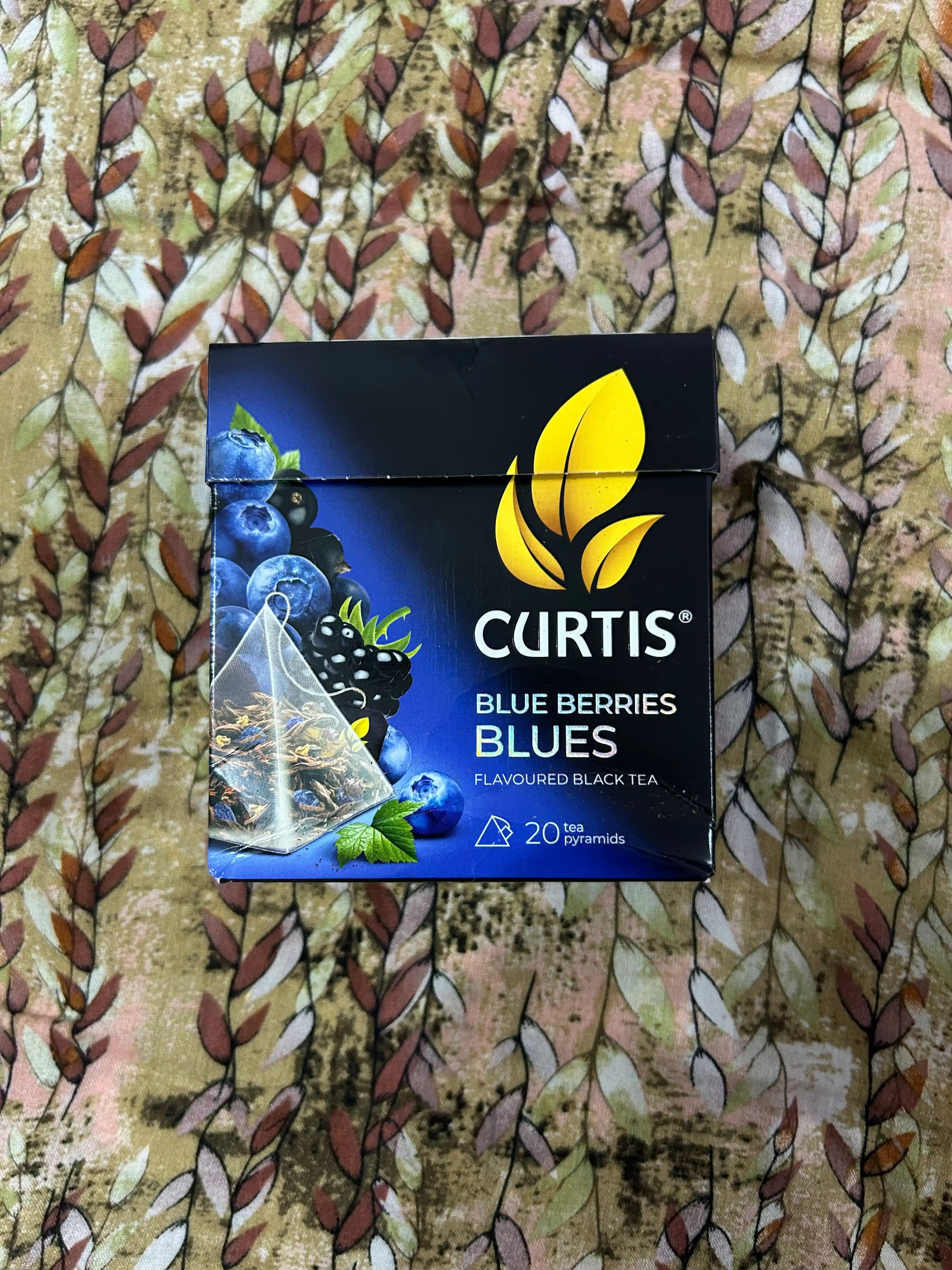 Чай черный Сurtis "Blue Berries Blues"/Ягодный блюз, 20 пирамидок