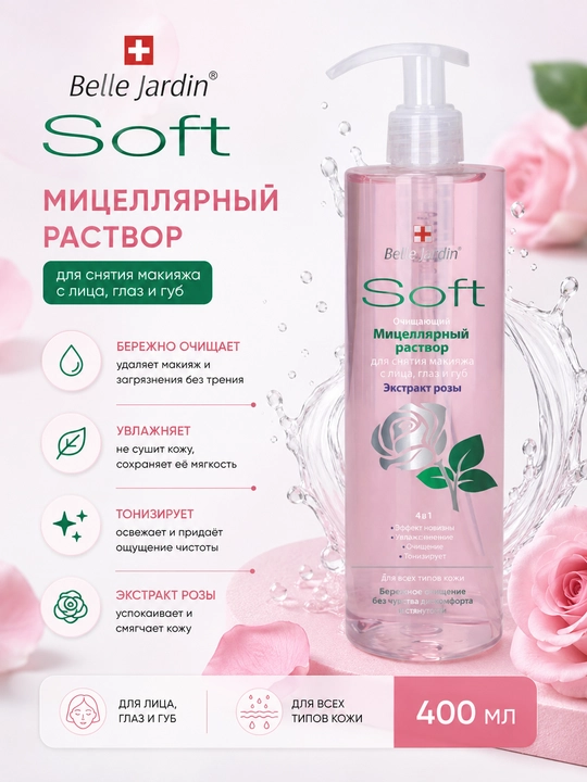Мицеллярная вода для снятия макияжа 400 мл - 