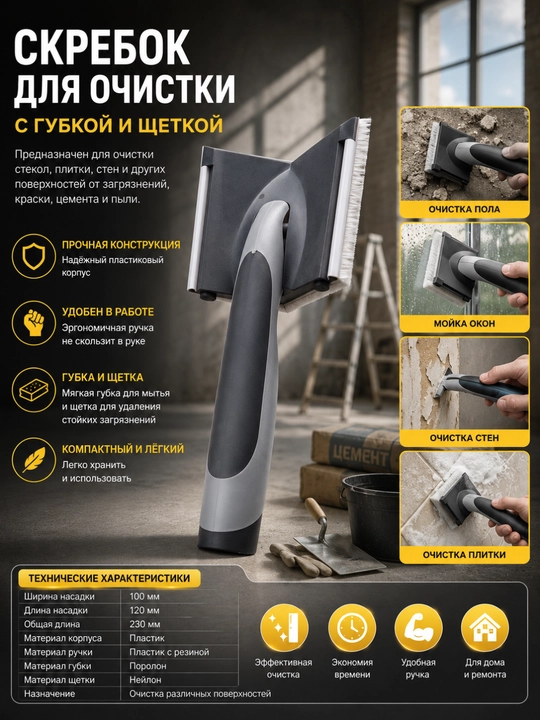 Щетка для мытья окон стеклоочиститель  микрофибры средство для чистки автомобильных стекол - 