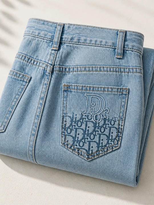 Ayollar uchun keng va to‘g‘ri bichimdagi truba jinsi shimlar, O‘lchamlari: S, M, L, XL
